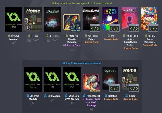 험블번들, 개발도구 '게임메이커' 패키지 제품 판매