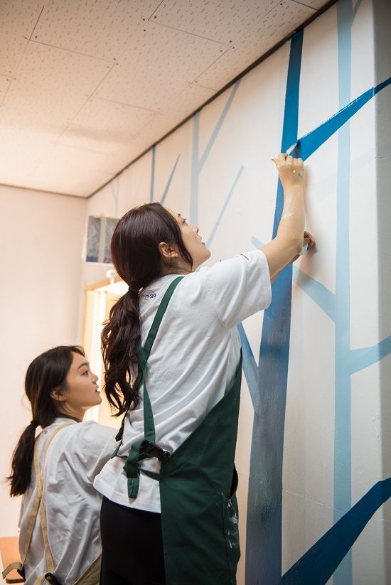 한국타이어, 지역아동센터 벽화 그리기 봉사활동 진행