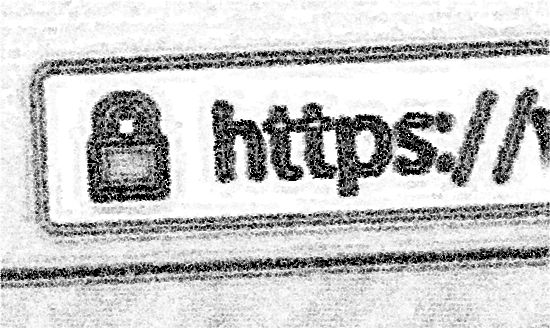 웹브라우저가 방문한 웹사이트 서버와 HTTPS 암호화 통신을 수행하고 있을 때 주소창에 이런 자물통 아이콘이 표시된다. 서버에 적용된 SSL인증서의 신뢰성이 확인돼야 한다. [사진