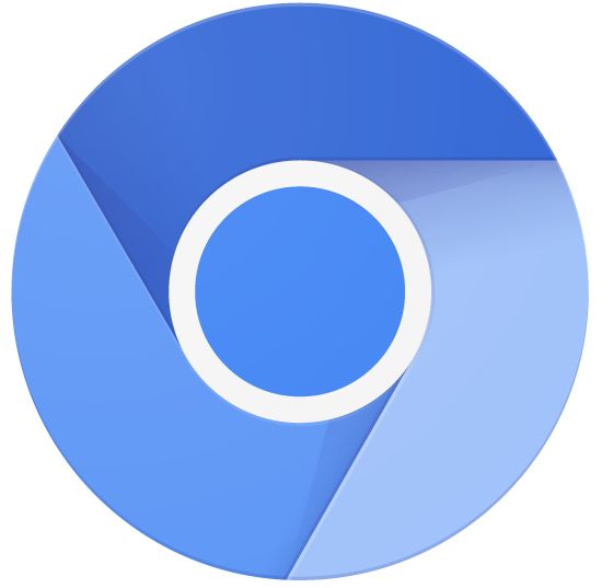 크로미엄 로고. 크로미엄은 구글 브라우저 크롬의 오픈소스 버전이다.