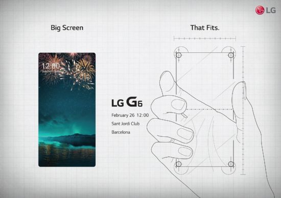 LG전자가 7일 세계 각국의 미디어를 대상으로 차기 전략 스마트폰 'G6' 공개 행사 초청장을 보냈다. (사진=LG전자)