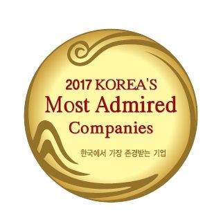 2017년 한국에서 가장 존경받는 기업 엠블럼(사진=한국타이어)