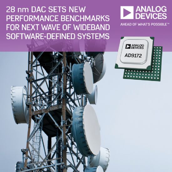 아나로그디바이스, 28나노 DAC  'AD9172' 발표