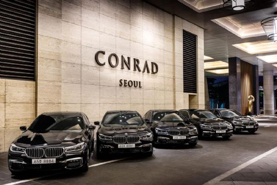 BMW 그룹 코리아, 콘래드 서울에 7시리즈 5대 공급