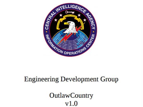 아웃로컨트리(OutlawCountry)는 CIA측 공격자가 원하는 리눅스서버에서 외부로 보내는 트래픽을 감청할 수 있게 만들어주는 악성코드로 위키리크스 폭로 문건을 통해 공개됐다.