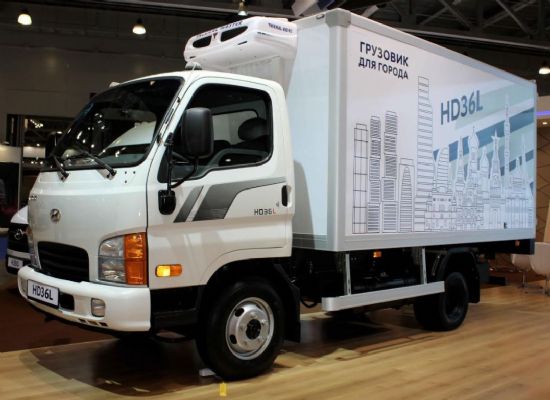 현대차, 수출 전략 중소형 트럭 ‘HD36L’ 공개