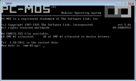MS-DOS 변종 'PC-MOS' 오픈소스로 돌아왔다