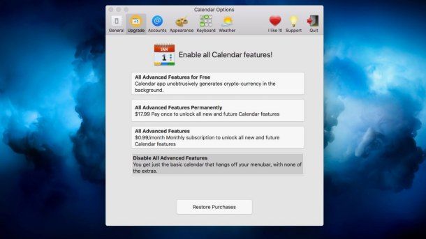큐빅스가 개발한 맥용 일정관리 앱 캘린더2. (사진=나인투파이브맥)