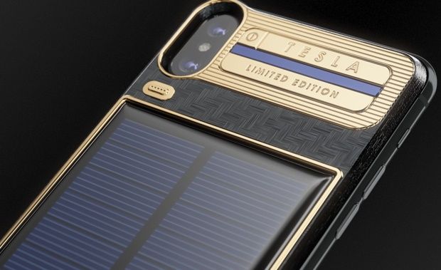 태양광으로 충전되는 ‘아이폰X 테슬라’