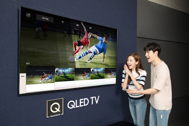 삼성 QLED TV, AI가 국가대표 축구경기 자동 추천