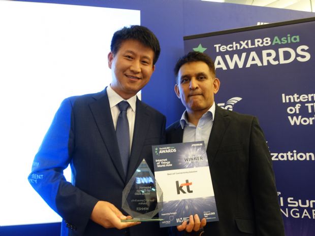 KT, 글로벌 ICT 전시회서 최우수 LTE-5G 융합상 수상