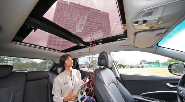 현대기아차, 태양광 車 충전 기술 공개..내년 첫 적용