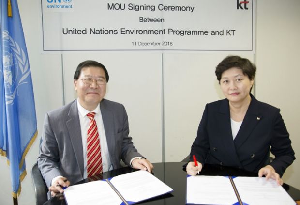 KT-UN환경계획, 환경문제 개선을 위한 업무 협약