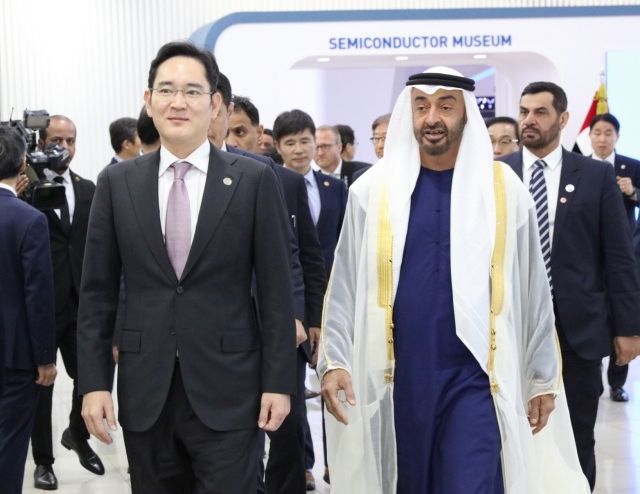 이재용 부회장, UAE 왕세제 만나 5G·AI·반도체 협력 논의