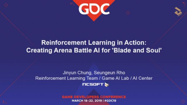 엔씨소프트, GDC2019 기간 AI 기술 주제 발표