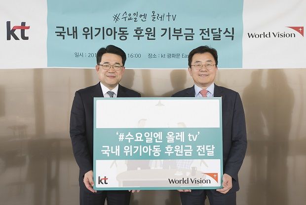 KT, 국내 위기 아동 위해 1천만원 기부