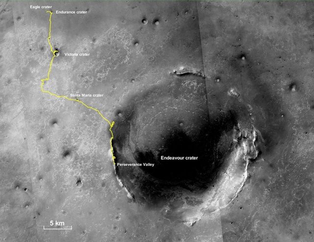 NASA, 오퍼튜니티의 화성 이동경로 공개