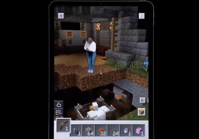 AR게임 '마인크래프트 어스', iOS 버전 첫 플레이 영상 공개