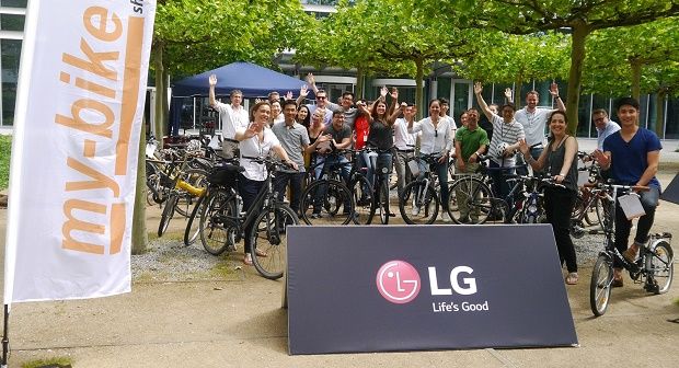 LG전자, 유럽서 자전거로 출퇴근…