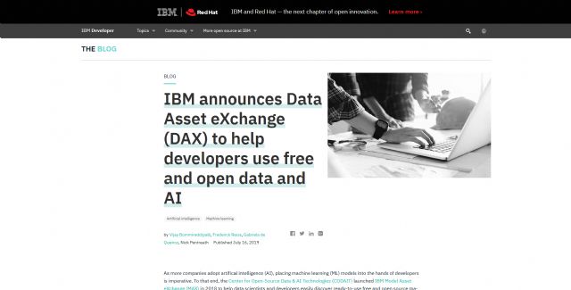 IBM, 기업용 오픈소스 머신러닝 데이터 저장소 열어