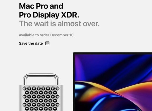 애플 맥 프로·프로 디스플레이 XDR, 10일부터 주문 가능