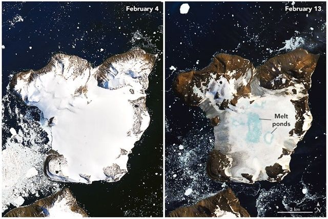 NASA 위성, 녹아 내리는 남극의 모습 포착