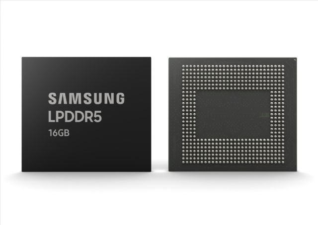 삼성, 세계 최초 16GB LPDDR5 D램 양산 돌입