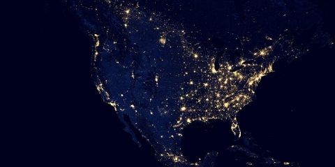 구글 지도로 본 지구의 아름다운 밤 - 지디넷코리아