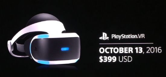 PS VR의 가격과 출시일.