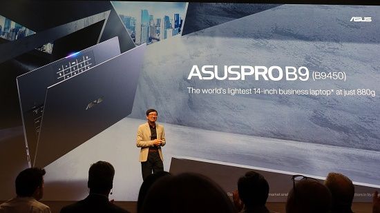 에이수스가 인텔 10세대 코어 칩 탑재 노트북인 에이수스프로 B9을 공개했다. (사진=지디넷코리아)