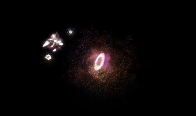 초기 우주에서 희귀한 반지 모양 은하 발견