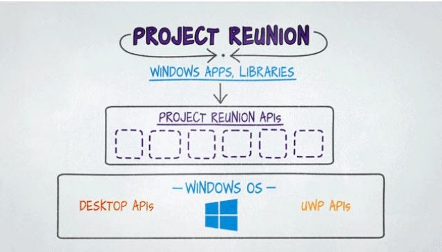윈도 API 통합 선언, MS 리유니언 프로젝트