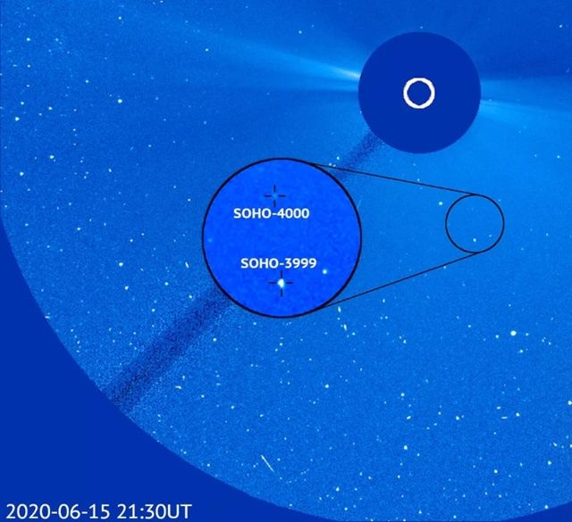 태양관측 위성 ‘SOHO’ 4천번째 혜성 관측