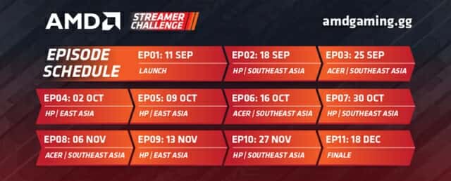 AMD가 아시아 게임 스트리머 대상 e스포츠 대회 '스트리머 챌린지'를 개최한다. (사진=AMD)