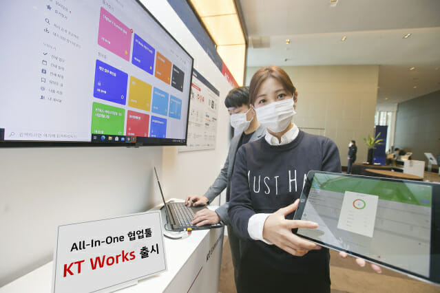 KT, 기업 메신저·화상회의 합친 ‘웍스’ 출시