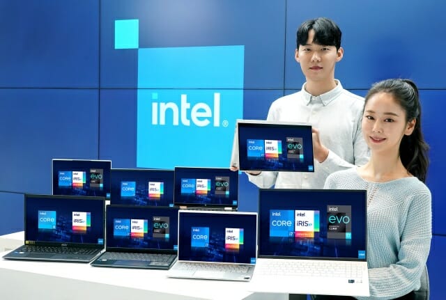 17일 인텔이 공개한 11세대 코어 프로세서 탑재 노트북 신제품. (사진=인텔)