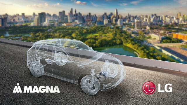 LG Electronics establishes a joint venture for electric vehicle parts with Magna, the third largest in the world
