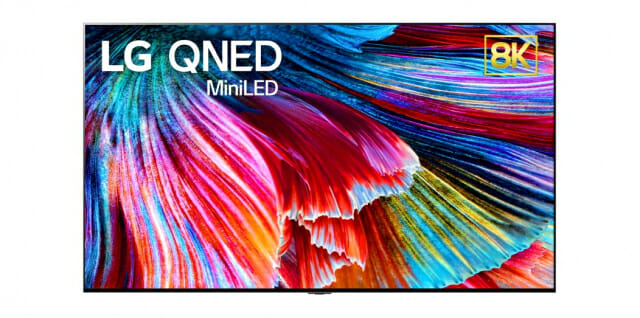LG Electronics unveils mini LED TV’QNED’…  “LCD TV close to all-red”