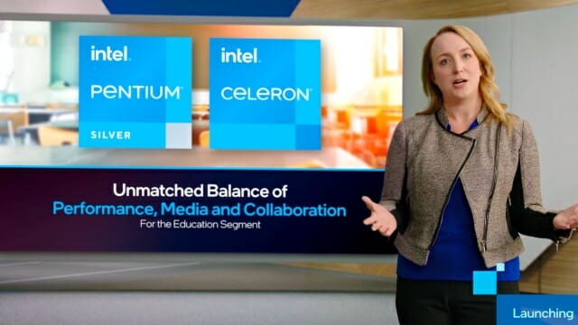인텔은 올 초 크롬북용 펜티엄 실버/셀러론 프로세서를 공개했다. (사진=인텔)