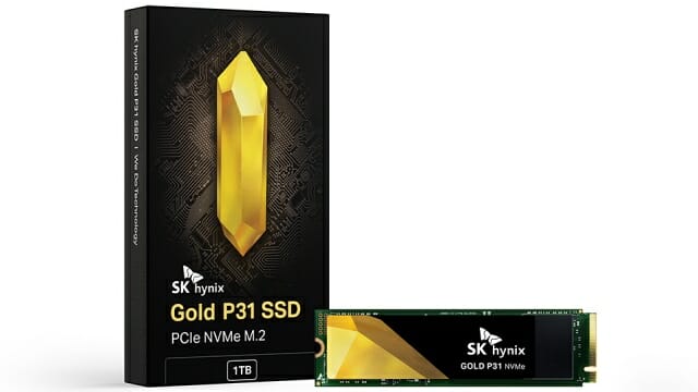 SK하이닉스 골드 P31 NVMe SSD. (사진=SK하이닉스)