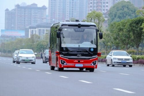 中 바이두, 자율주행 대중교통 버스 시범 운영