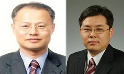 신진수 중앙환경분쟁조정위원장(왼쪽)과 김동구 물통합정책국장