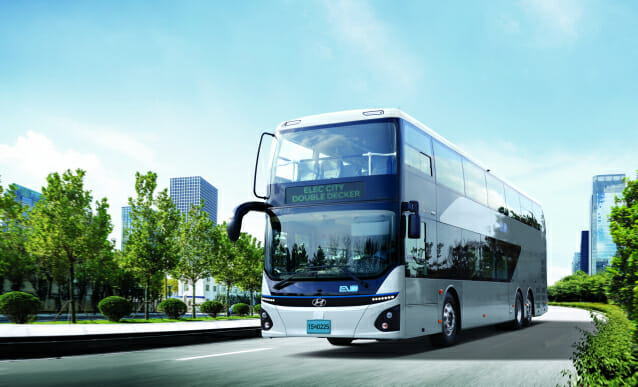 현대차 2층 전기버스, 인천-서울 오가는 M6450 노선 투입