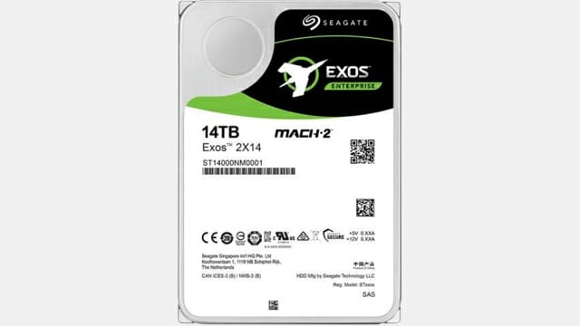 씨게이트 마하.2 엑소스 2X14. 기록 속도를 SSD 수준까지 향상시켰다. (사진=씨게이트)