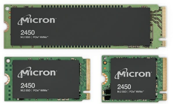 마이크론 2450 SSD 제품군. (사진=마이크론)