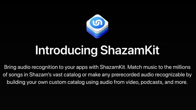 애플이 2017년 인수한 음악인식 앱 '샤잠' 기능을 외부에 개방한다고 밝혔다.