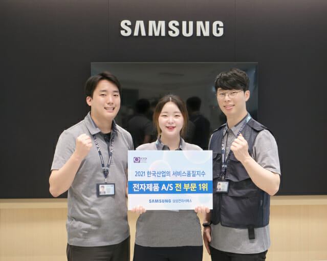 삼성전자서비스, '2021 한국산업 서비스품질지수' 1위