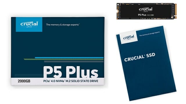 마이크론 크루셜 P5 플러스 NVMe SSD. (사진=대원씨티에스)
