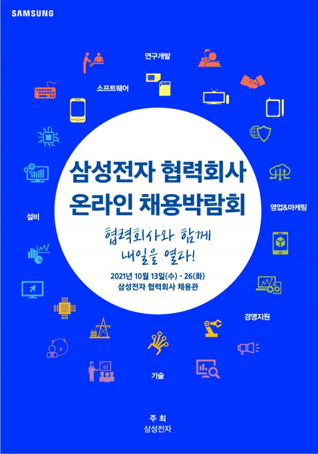 삼성전자, 협력사 인재육성 지원 '온라인 채용박람회' 개최