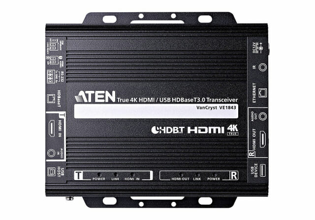 에이텐, 4K HDMI·USB HDBaseT 3.0 트랜시버 VE1843 출시